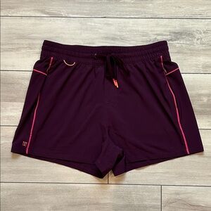 Title Nine purple elastic waist purple athletic shorts size small